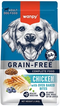 Сухий беззерновий корм Wanpy Adult Dog Grain Free Chicken для собак віком від 1 року, з куркою 1.5 кг (6927749823056)