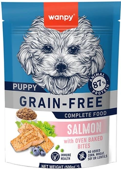 Сухой беззерновой корм Wanpy Puppy Grain Free Salmon для щенков в возрасте до 1 года, с лососем 0.5 (6927749823292)