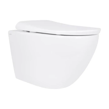 Підвісний унітаз Qtap Robin ML 520x365x365 мм кераміка Білий Soft-close