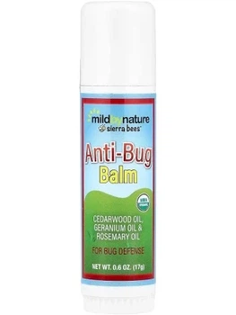 Репеллент от насекомых Mild By Nature Anti-Bug Balm бальзам-стик с эфирными маслами 17 г