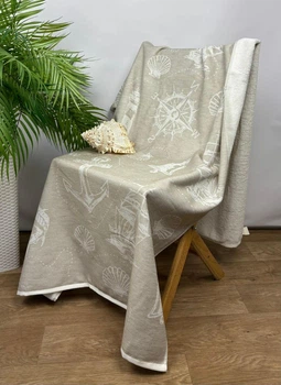 Рушник пляжний пештемаль Pupilla 90х180 Karayip Bej