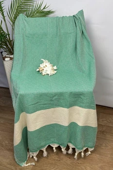 Рушник пляжний пештемаль MT 100х180 Mint