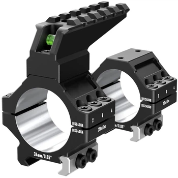 Кільця високі 34 мм DISCOVERY 7075 Heavy Duty Picatinny Rings 1.25'' (M250618) на Picatinny