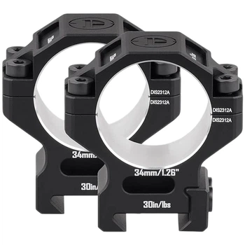 Кольца DISCOVERY 7075 Scope Mount Rings 34 мм средние 1.26in на Picatinny (M240507)