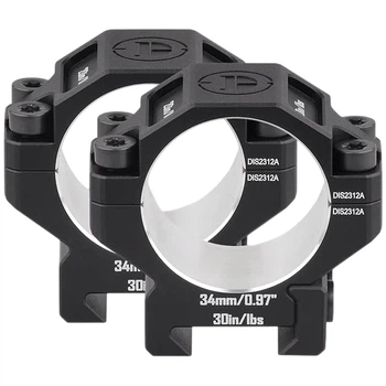Кольца низкие 34 мм DISCOVERY 7075 Scope Mount Rings 0.97in на Picatinny (M240506)