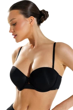Бюстгальтер балконет push-up 9460 Balaloum черный 85B