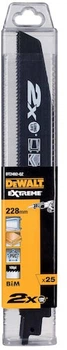 Zestaw brzeszczotów do piły szablastej DeWalt Extreme BIM 228 mm 25 szt (DT2492-QZ)