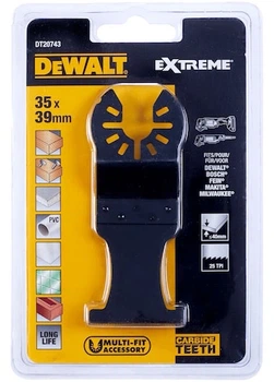 Brzeszczot do multinarzędzia DeWalt Extreme Carbide 35 x 39 mm (DT20743-QZ)