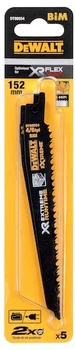 Zestaw brzeszczotów do piły szablastej DeWalt XR Extreme Runtime BIM do drewna 152 mm 5 szt (DT99554-QZ)