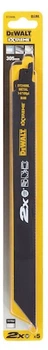 Zestaw brzeszczotów do piły szablastej DeWalt Extreme 2X Long Life BIM do metalu 305 mm 5 szt (DT2409L-QZ)