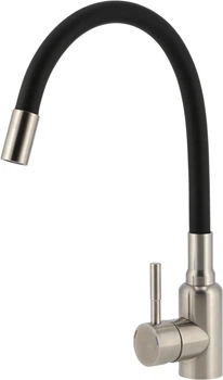 Змішувач кухонний GRANADO Burela INOX Black