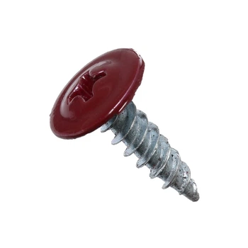 Саморез с пресшайбой Krep Tech 4,2*19 мм RAL3005 100 шт бордовый