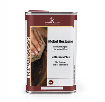 Поліроль реставраційна для меблів Borma Wachs RESTORING OIL 150 мл Medium wood
