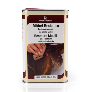 Поліроль реставраційна для меблів Borma Wachs RESTORING OIL 500мл Light wood