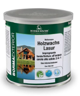 Лазур воскова на водній основі Borma Wachs Naturaqua Holzwachs Lasur 1л (розлив) Pine