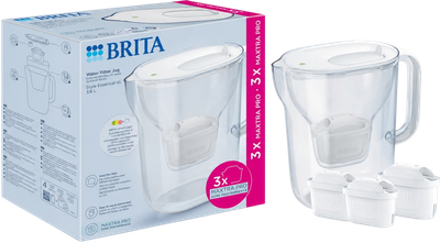 Фильтр-кувшин Brita Style Essential XL Mxpro 3,6л белый + 3 картриджа (1058705)