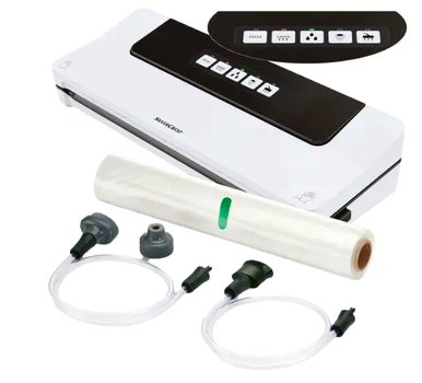 Вакууматор 125W для запечатывания пищи с функцией влажного вакуума 1 шт белый Silver Crest LS-2682