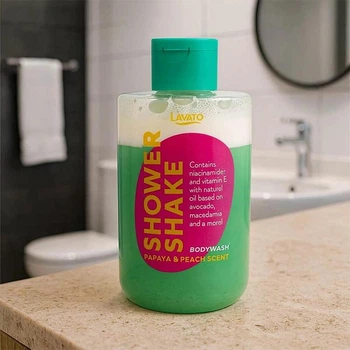 Гель для душа, шейк Lavato Shower Shake Папайя и персик 300мл