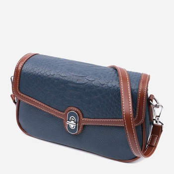Сумка кросс боді через плече жіноча з натуральної шкіри Vintage leather-22622 Синя