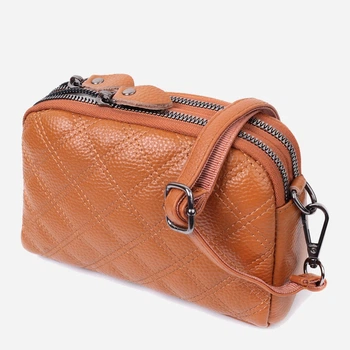Сумка кросс боді через плече жіноча з натуральної шкіри Vintage leather-22809 Руда