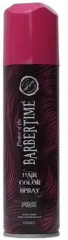 Спрей-краска для волос Barbertime Pro Hair Coloring Mech Spray Pink 150 мл (8682815651978)