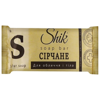 Мило туалетне тверде Shik Сірчане, 140 г - 734389