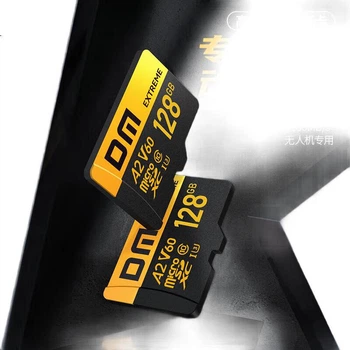 Карта памяти DM Daimai 128 ГБ TF (MicroSD), V60 4K Ultra HD для высокоскоростного мониторинга дронов, автомобильных видеорегистраторов, игровых консолей и экшн-камер.