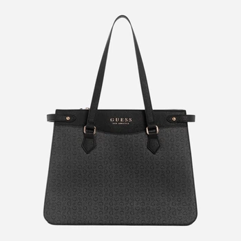 Сумка шоппер женская из искусственной кожи Guess 14847904 Black (43328220954684)