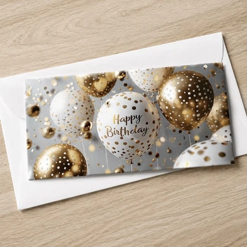 Конверт для денег Star кульки Happy Birthday 10699