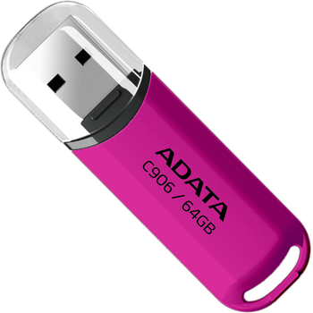 Флеш память USB ADATA C906 64GB USB 2.0 Purple/Pink (4711085945105)