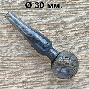 Стеклянная трубка для курения Bullet Oil Gray 10 см./30 мм.