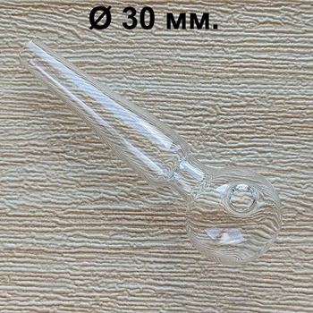 Стеклянная трубка для курения Bullet Oil Clear 10 см./30 мм.