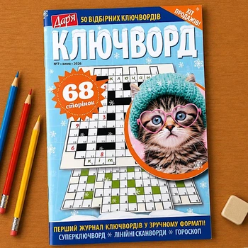 Сборник Ключворды Дарья 68 стр.№7/2026 Украинский язык