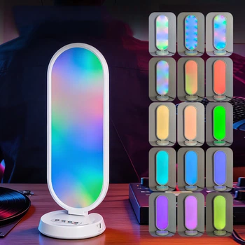 Светодиодная LED лампа Desktop Fill light MJ-52 CCT+RGB с пультом 3000-6500K (для блогеров и визажистов) (66,0*19,0см)