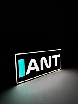 LED Нічник Лайтбокс Mercedes AMG F1 Kimi Antonelli Light Box (20х9х4см) Для Дому Світильник мерседес Ф1 Андреа Кімі Антонеллі Формула 1