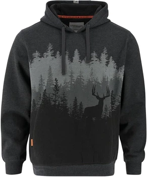 Чоловіче худі Legendary Whitetails Horizon Hooded Black Heather (Розмір XL)
