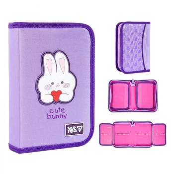 Пенал твердий Yes одинарний з двома клапанами Cute Bunny HP-04 (533740)