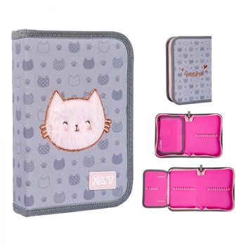 Пенал твердий Yes одинарний з клапаном Cat Yes HP-03 (533868)