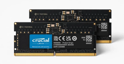 Комплект оперативной памяти для ноутбука Crucial 32GB (2x16GB) DDR5 4800MHz SO-DIMM (CT2K16G48C40S5.M8A1)