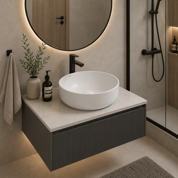Раковина накладная Mixxus Premium ELLIPSE-0101 415х415х135mm (MP6531)