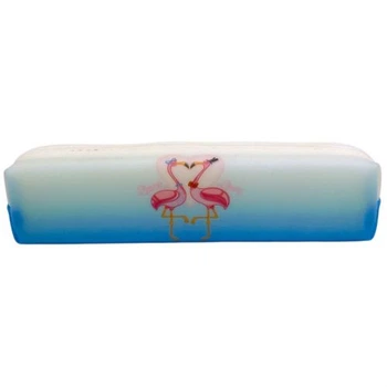 Пенал-косметичка силіконовий Фламінго Love різнобарвний 19x4x5 см