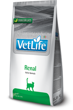 Сухий лікувальний корм Farmina (Фарміна) VetLife Renal для кішок для підтримки функції нирок 2 кг.