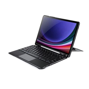 Чехол Dux Ducis DK с беспроводной клавиатурой для Samsung Galaxy Tab S9/S9 FE/S10 FE Black (6934913023174)