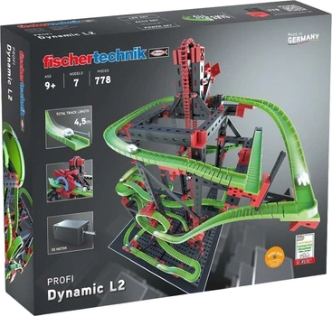 Конструктор Fischertechnik Трек для шариков Dynamic L2 778 элементов 536621 (4048962250282)