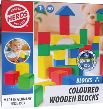 Klocki drewniane Tactic 50 elementów HE0002 (4255870200029)