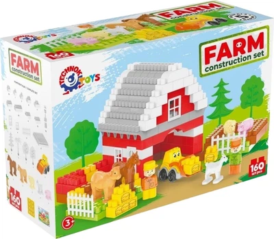 Klocki konstrukcyjne Technok Farm 160 elementów TEH0327 (4823037610327)