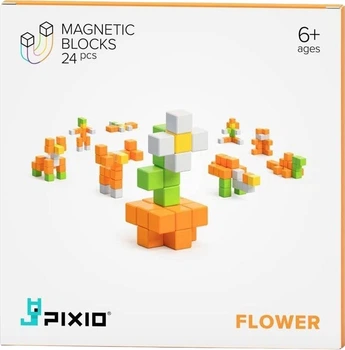 Klocki magnetyczne Pixio Flower 24 elementy 50104 (4897105240235)