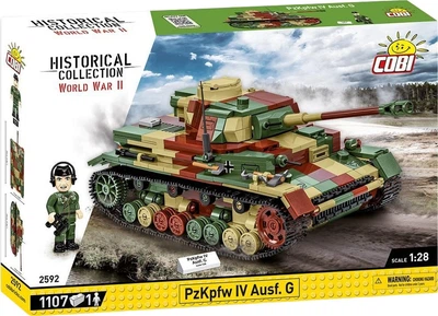 Klocki konstrukcyjne Cobi Historical Collection PzKpfw IV Ausf. G 1107 elementów COBI-2592 (5902251025922)