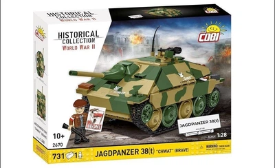 Klocki konstrukcyjne Cobi Historical Collection Jagdpanzer 38(T) Chwat 731 elementów COBI-2670 (5902251026707)