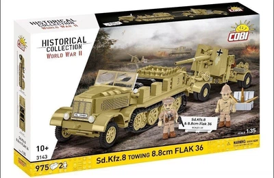 Klocki konstrukcyjne Cobi Historical Collection Sd.Kfz. 8 Towing Flak 36 975 elementów COBI-3143 (5902251031435)